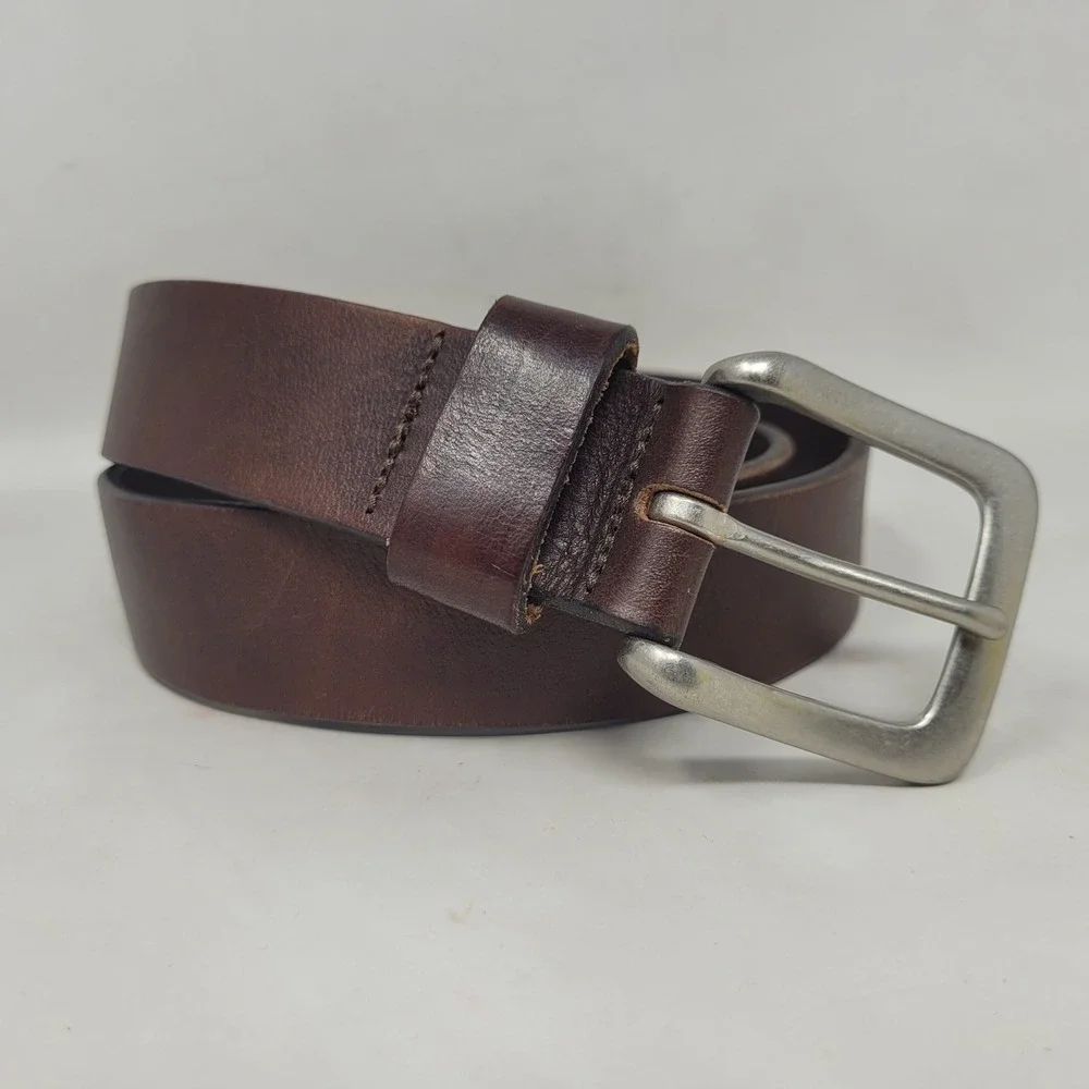 American Eagle Belt 30 Brown Leather Classic Everyday Industrial Work Rugged